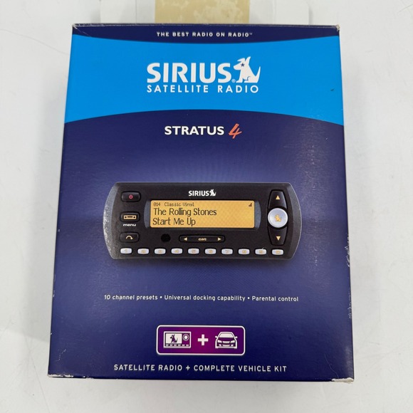 Sirius Satellite Radio Stratus 4 SV4TK1 Receiver Vehicle Kit Complete - Open Box - Picture 1 of 7